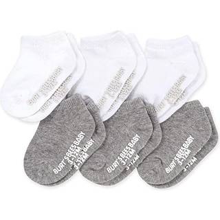 Burt's Bees Baby Baby Socks Ankel eller besætningshøjde lavet med blød organisk bomuld-6 pakker med skridsikre greb til babyer og nyfødte babyer