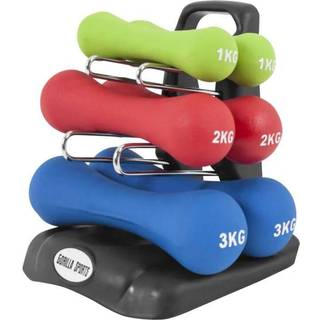 Gorilla Sports Håndvægtssæt - 2x1kg 2x2kg 2x3kg