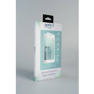 iPhone 8 Plus / 7 Plus / 6(s) Plus Garbot 3D Perfect Fit Hærdet Glas - Case Friendly - Gennemsigtig / Hvid Kant