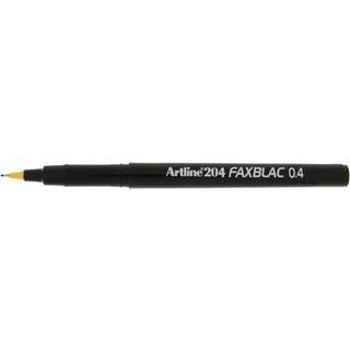 Fiberspidspen 204 FAX sort, Artline EK-204 black, 12stk
