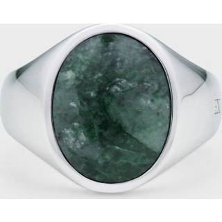 IX Studios Oval Signet Marble Ring 22 kt. Sølv DMN0337RHGRMA52 - Unisex - 925 Sterling Silver