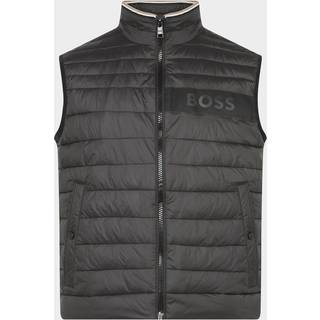 BOSS Black Herren Steppweste schwarz unifarben