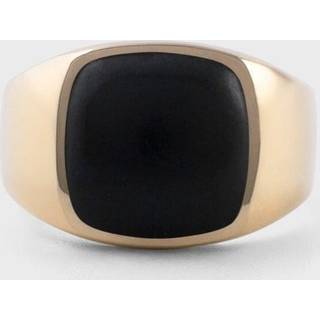 IX Cushion Signet Ring Black Onyx Silver