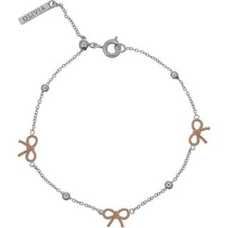 Olivia Burton Vintage Bow Open Ended Silver Bangle - Silver - Adjustable