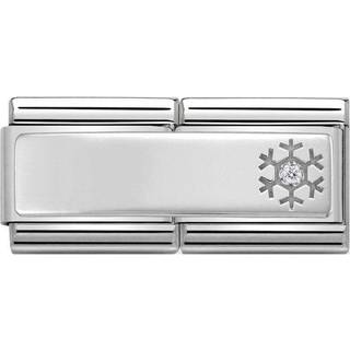 Nomination Classic - Compasable Classic Double- Gravurplatte mit Schneeflocke- 330730/04 - silber