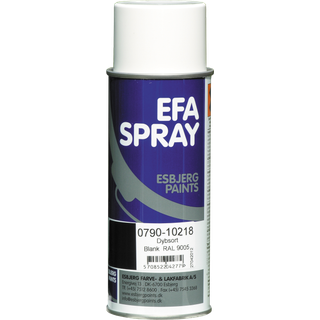 EFAspray Spraymaling Dybsort Blank 0,4L