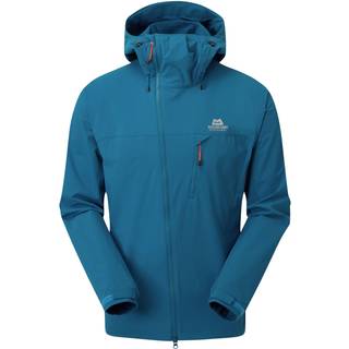 Mountain Equipment Squall Hooded Jacket Softshelljakke Herrer størrelse XL farve blå