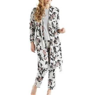 Damella Greymelange Flower Pants - Grey - X-Large