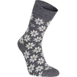Ivanhoe Unisex Wool Sock Snowflake Grey Marl, 35-38
