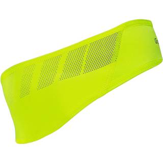 GripGrab Hi-Vis vindtæt pandebånd fluo - Størrelse M (57-60)