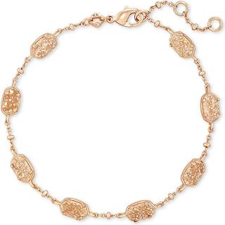 Kendra Scott Emilie Link Armbånd til kvinder Fashion Jewelry 14k Rose Gold-Plated Sand Drusy