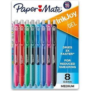 Paper Mate Inkjoy Fine Point Assortered Gel Pens Nyd udtv?ringsfri skrivning med Quick Dry Ink 8 Pack