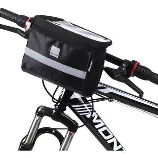 Wozinsky Cykeltaske med smartphone rum til styret 2L - Sort