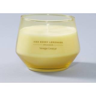 Yankee Candle Studio Medium Candle Iced Berry Lemonade 10 Oz: Langvarig essentiel essentiel-olie duftende soja voksblanding stearinlys | 40-65 ti