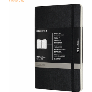 PRO Notizbuch Soft Cover schwarz