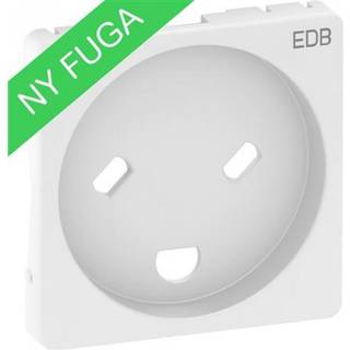 LK Afdækning Fuga edb stikkontakt mj+led hvid
