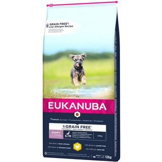 EUKANUBA Puppy Small/Medium Grainfree kylling 3 kg / 12 kg - 12 kg