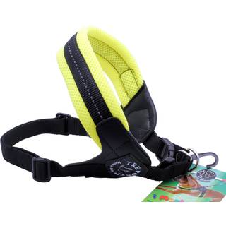 Tre Ponti Justerbar Sele Med Spænde - Mesh / Neongul / 3½. Fra 7 til 9 kg