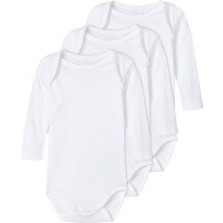 Name It Bright White Body Ensfarvede (3-pak)