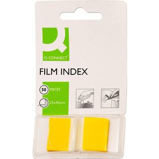 Q-connect 25 x 45 mm indexfaner i gul