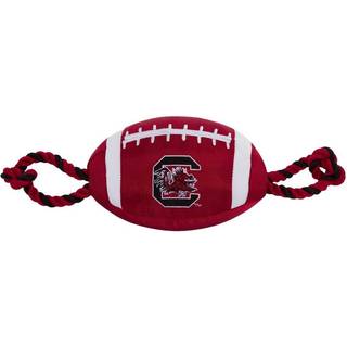 K?ledyrs f?rste NCAA South Carolina Gamecocks fodboldhund leget?j Tough kvalitet nylonmaterialer St?rke tr?k reb indre squeaker collegiate team f