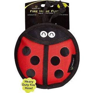 Hyper Pet FireHose Flyers Ladybug Holdable Squeaky Dog Legetøj 9,8 x 1,2 x 6,5 tommer