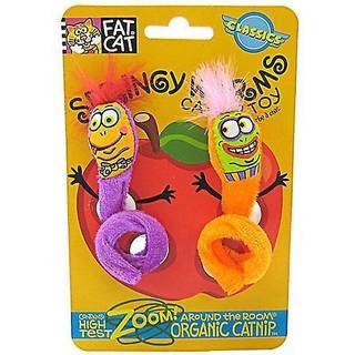 Doskocil bambus k?ledyr cam650037 2-pakke fedt katfjedre orme catnip leget?j