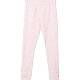 Givenchy Kids Logo cotton leggings - pink - Y 14