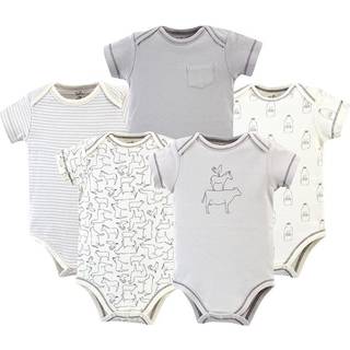 R?rt af Nature Unisex Baby Organic Cotton Bodysuits Farm Friends 12-18 m?neder