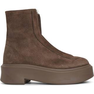 The Row Zipped Boot 1 suede boots - brown - EU 41.5