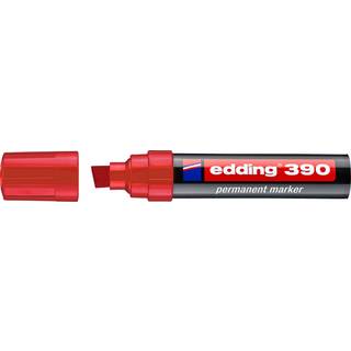 Edding 390-2 Rød marker, skrå spids 4-12mm, 1stk (Udsalg få tilbage)