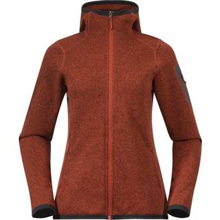 Bergans Women's Kamphaug Knitted Hoodie Brick, XS