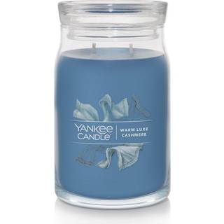 Yankee stearinlys varm luxe cashmere duftende signatur 20 oz stor krukke 2-wick stearinlys over 60 timers forbr?ndingstid