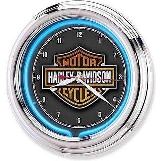 Harley-Davidson Essential Bar & Shield Neon Clock