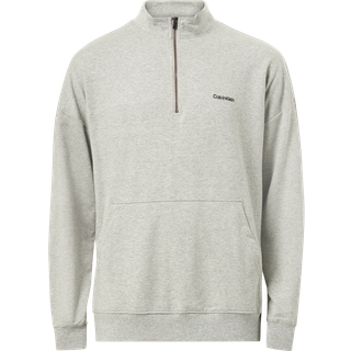 Calvin Klein Modern Cotton Lounge Q Zip Sweatshirt - Grey - Large
