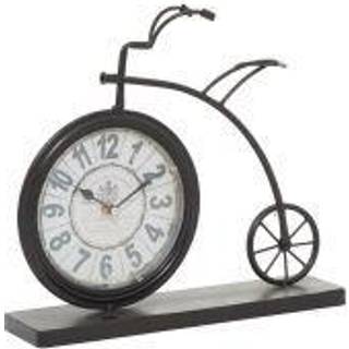 Deco 79 Metal Bike Clock 13 """" X 3 """" X 12 """" Brown