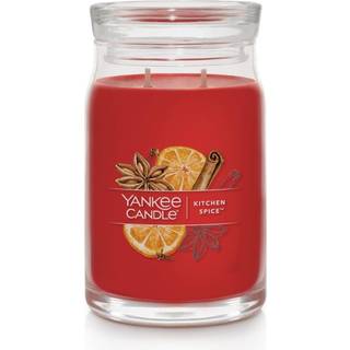 Yankee Candle Kitchen Spice Duftende signatur 20 oz stor krukke 2-wick stearinlys over 60 timers forbr?ndingstid