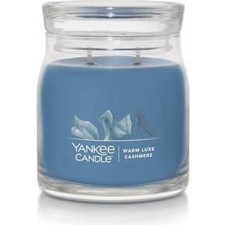 Yankee stearinlys varm luxe cashmere duftende signatur 13oz medium krukke 2-wick stearinlys over 35 timers forbr?ndingstid