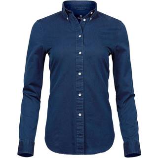 Teejays - Casual twill shirt - Dame - Denim - Style 4003