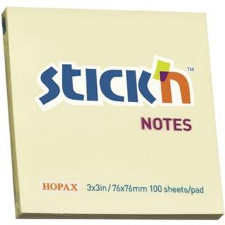 Gule notesblokke 76x76mm 12 stk