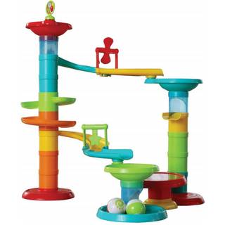 Edushape Bounce-A-Marble Marble Run Stem Baby Toy-Stabling Tower med rullende marmor til b?rns udvikling Kognitiv udvikling Fine motoriske f?rdig
