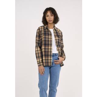 Earth Colors Checkred Overshirt W Brown Sugar (XL)