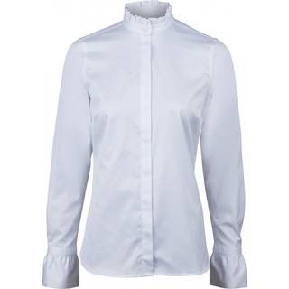 Stenströms Darya Hvid flæsebluse | Dame |Dameskjorter & Bluser | Feminine | Størrelse: 46 | Hvid