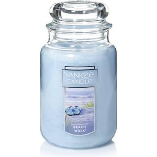 Yankee Candle Beach Walk Duftende klassiker 22 oz stor krukke Enkelt vejse lys over 110 timers forbr?ndingstid flerfarvet
