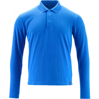 MASCOT CROSSOVER poloshirt, langærmet, azurblå - S
