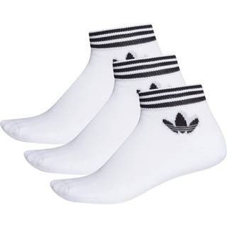 Trefoil ankelsokker, 3 par - White / Black - 31-34