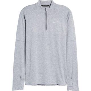 Nike Dri-FIT Half Zipp Langærmet T-shirt XXL Herre Grå - Åndbar og komfortabel løbetrøje