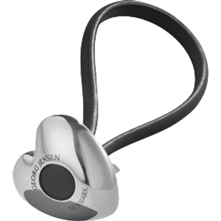 HJERTE nøglering, Georg Jensen, Rustfrit stål / Polyurethan
