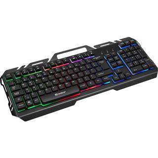 Sandberg IronStorm Keyboard - Tastatur - Belgisk - Sort