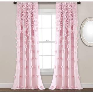 Lush Decor Riley Window Curtain Panel - Charmig handgjorda bågdetaljer - Elegant ljusfiltrering Enstaka gardin för vardagsrumsmatsal eller sovrum
